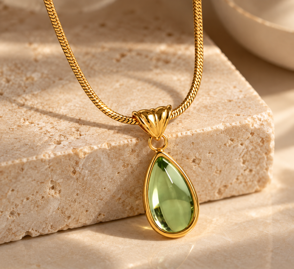 Elara Green Drop Necklace — Buy 1 Get 1 Free
